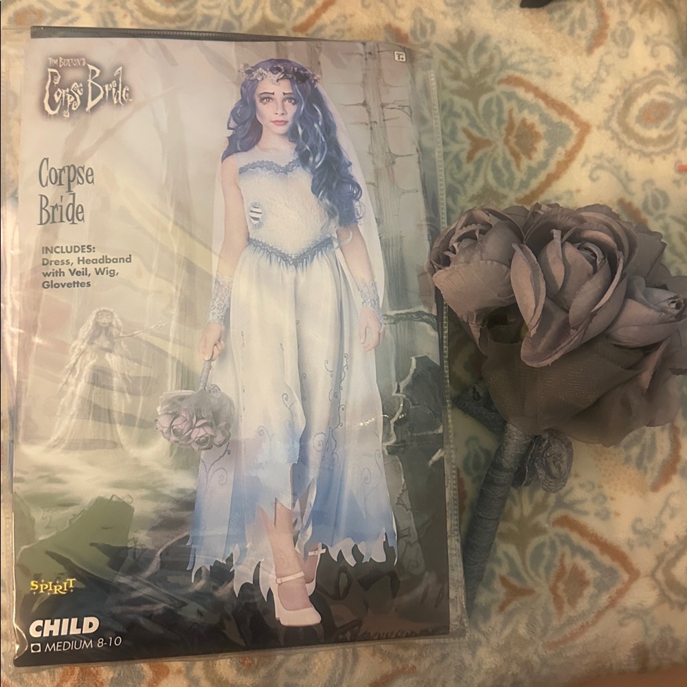 Spirit Corpse Bride Kids Costume - Blue and White